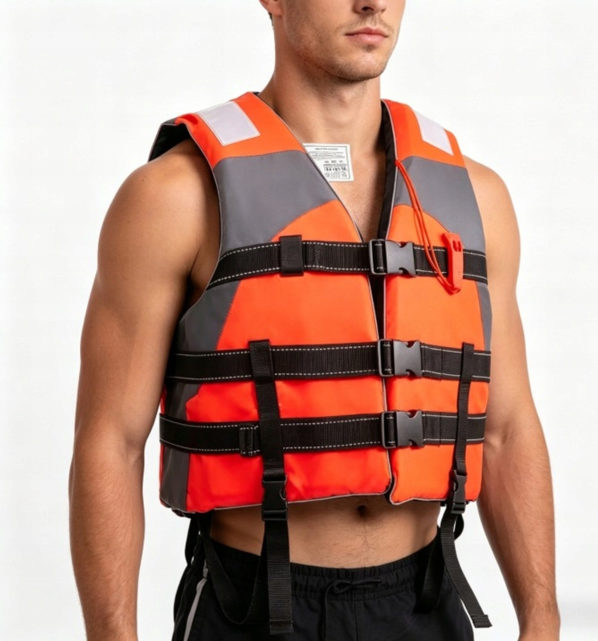 Professional life jacket with high displacement 50-120kgCE