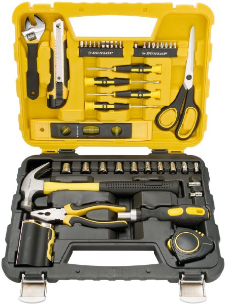 Professional tool set durable 47 elements box DUNLOP