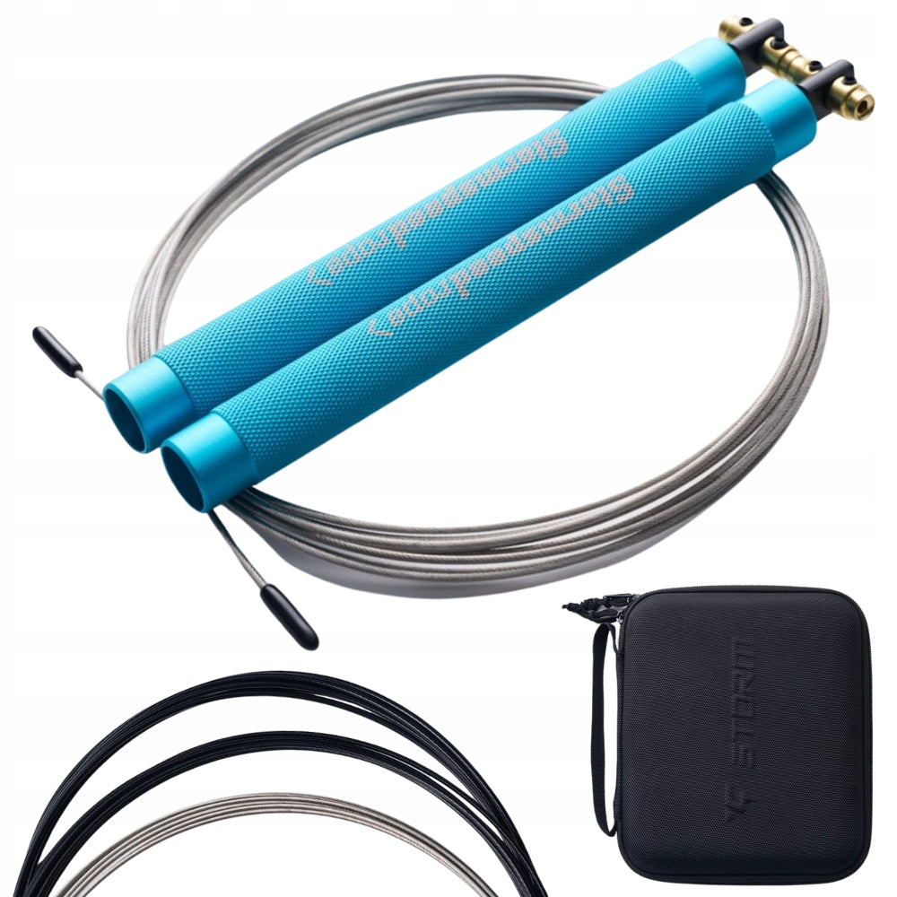 Professional training jump rope STORM SPEED ROPE SV1 blue
