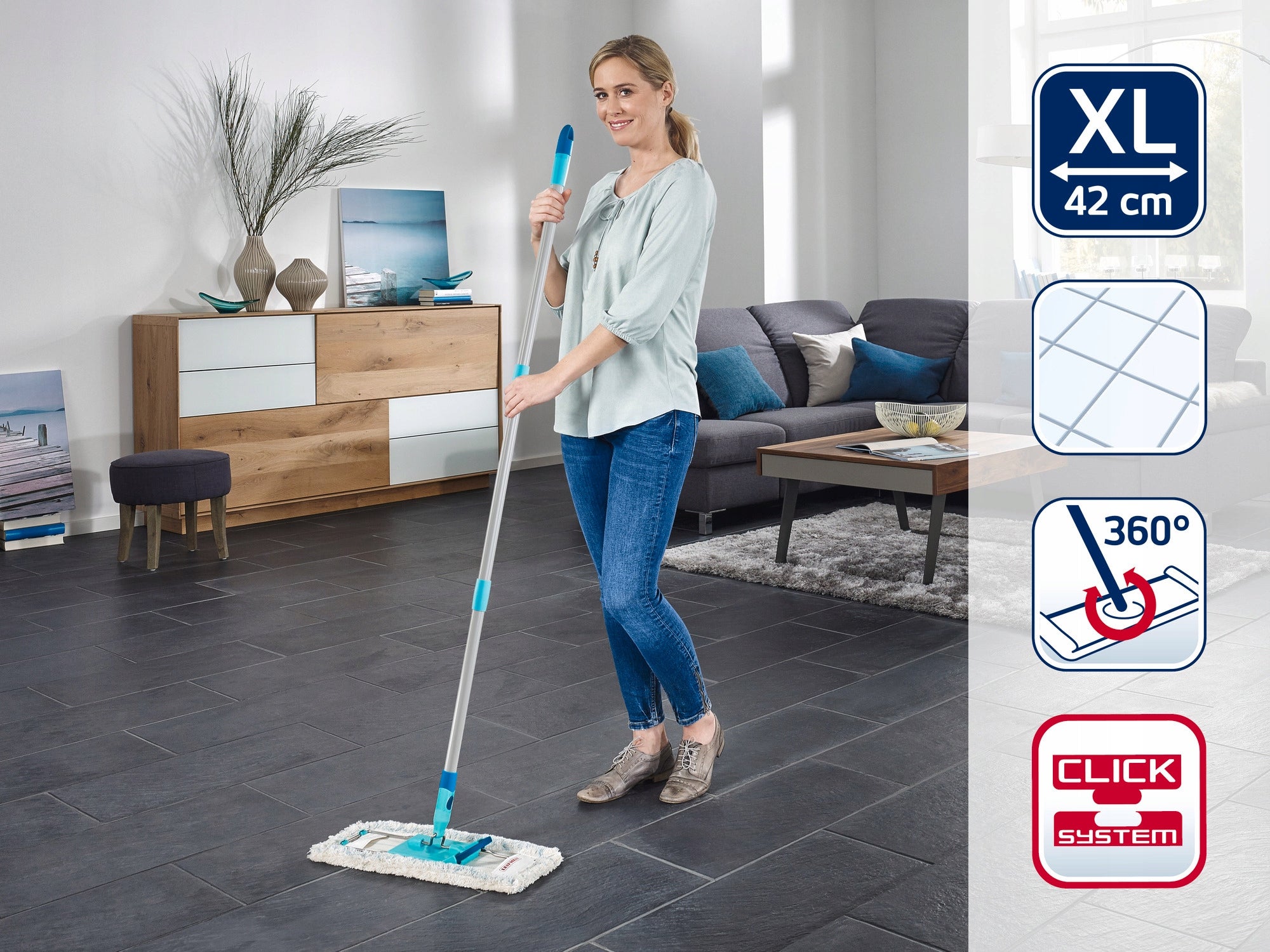 Profi XL mop with cotton plus overlay (Box) Manufacturer code 55456