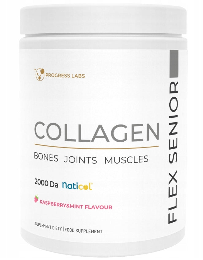 Progress Labs COLLAGEN FLEX SENIOR Joints 2000 Da Calcium Hyaluronic Acid 400g