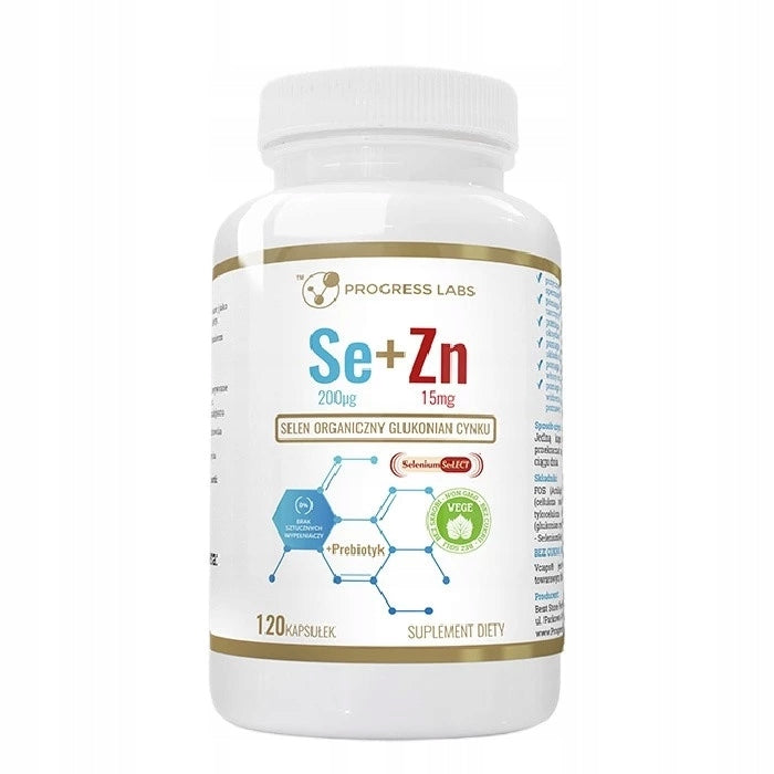 Progress Labs Organic Selenium + Zinc 120 kaps.