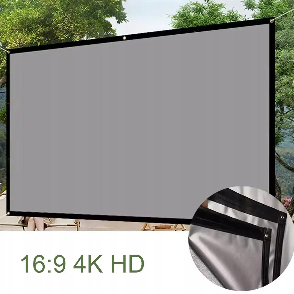 Projection Screen 186x105CM Anti Light For Home Theater Projector Model EKRAN PROJEKCYJNY 84'' FULL HD