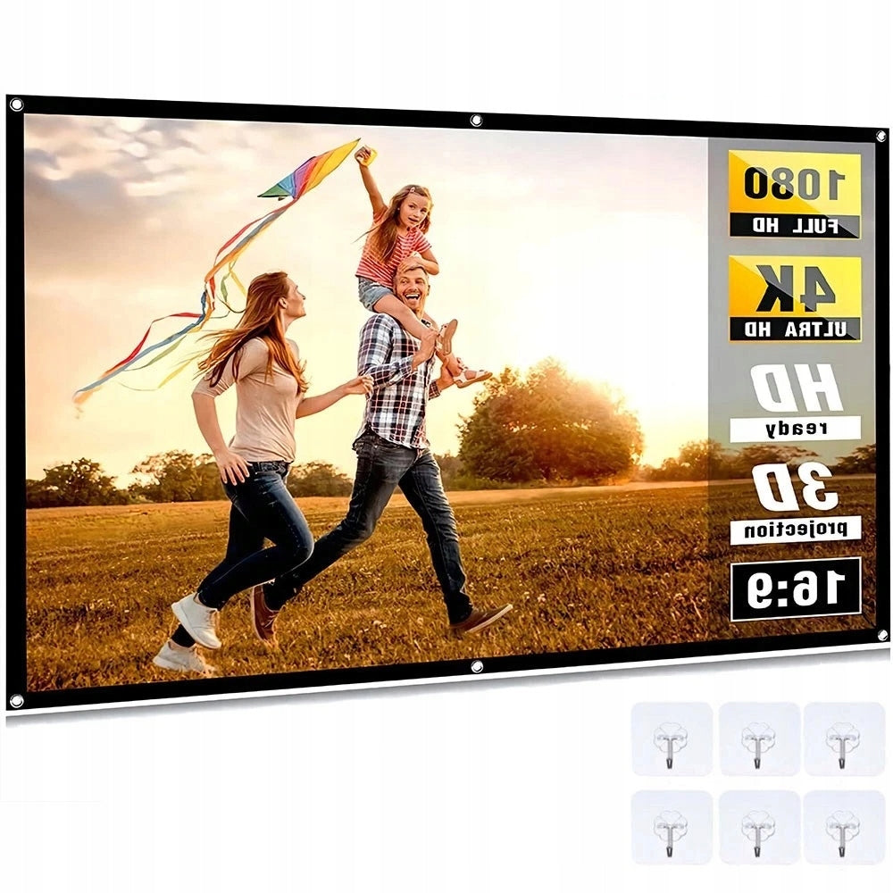 Projection Screen 186x105CM Anti Light For Home Theater Projector Packaging status original