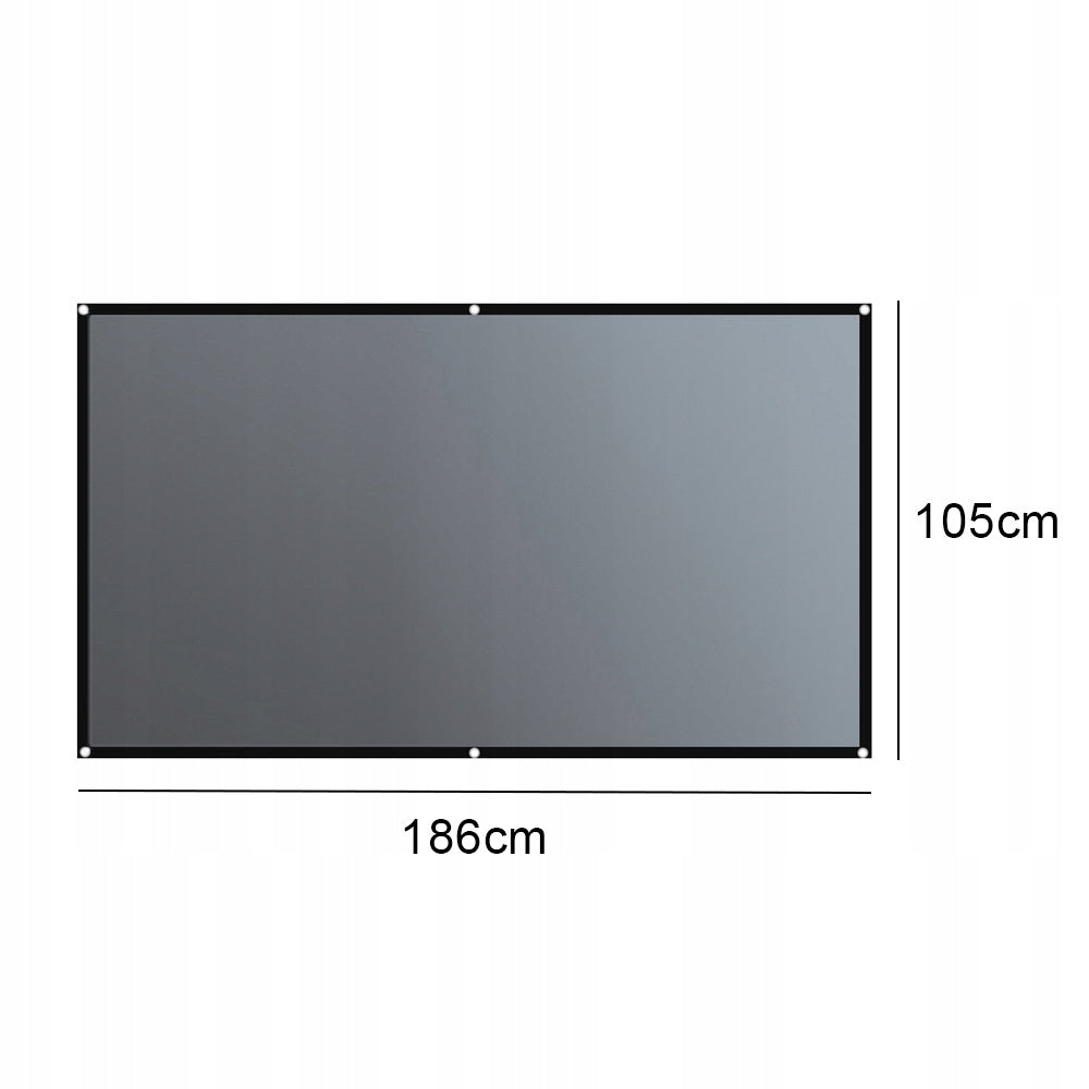 Projection Screen 186x105CM Anti Light For Home Theater Projector