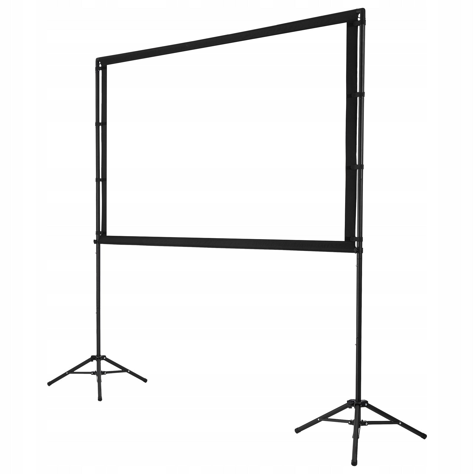 Projection Screen 84" Quick Assembly And Storage With Adjustable Stand