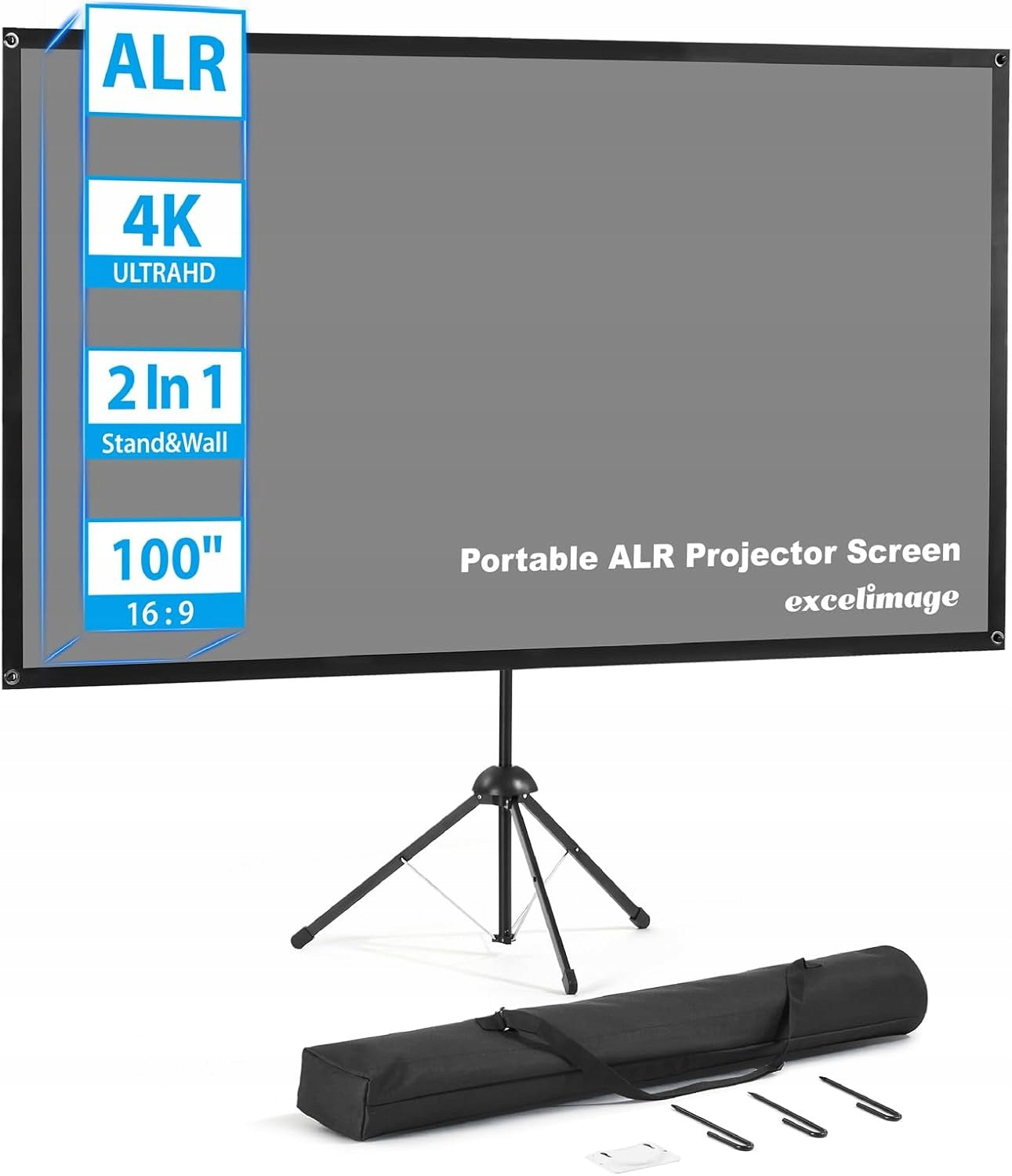 Projection Screen ALR 100 Cali 16:9 Portable Tripod For Home Theater
