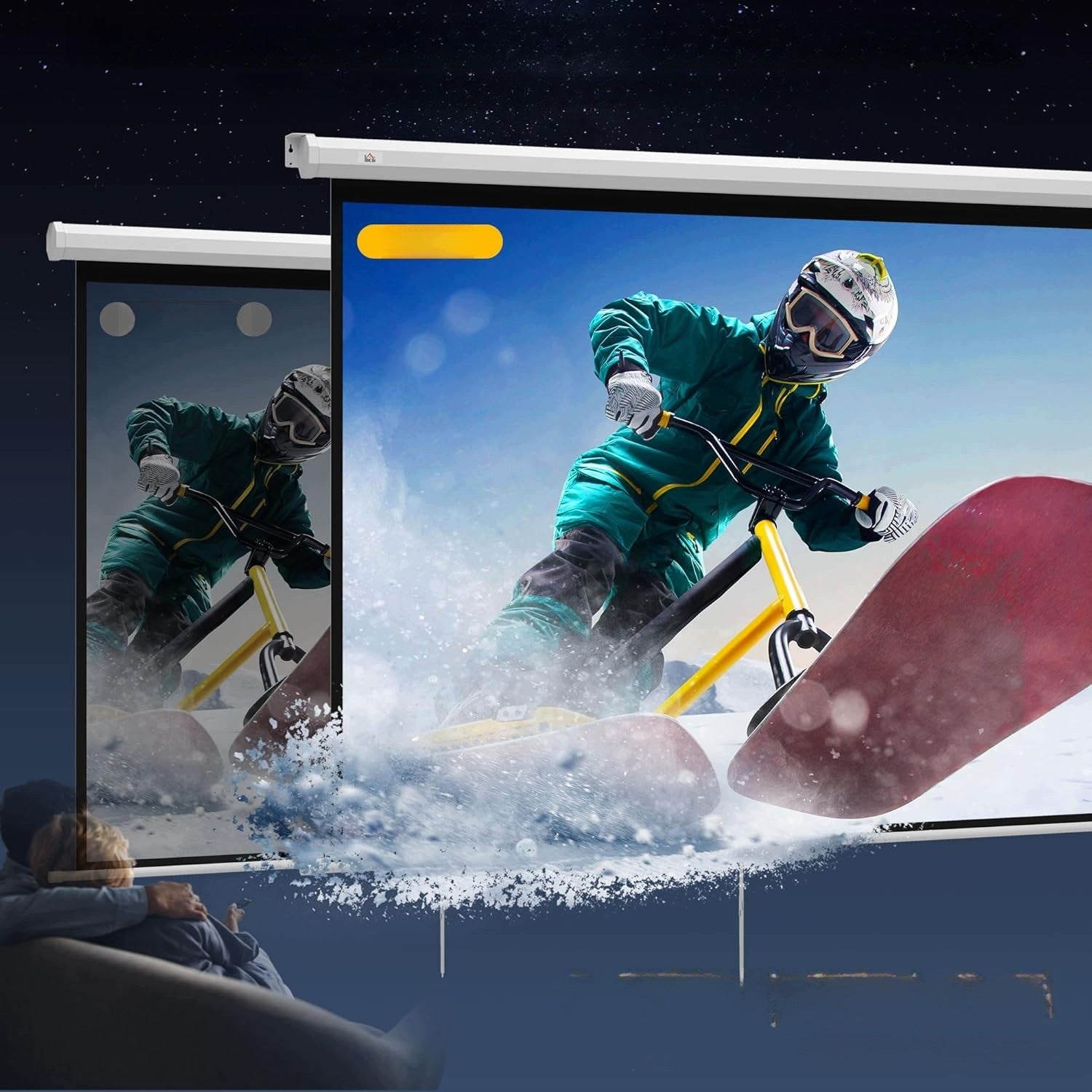 Projection Screen Projector Screen 84 Cali 4K Wall Mount Matte Manufacturer code Ekran Projekcyjny Ekran Do Projektora 84 Cali
