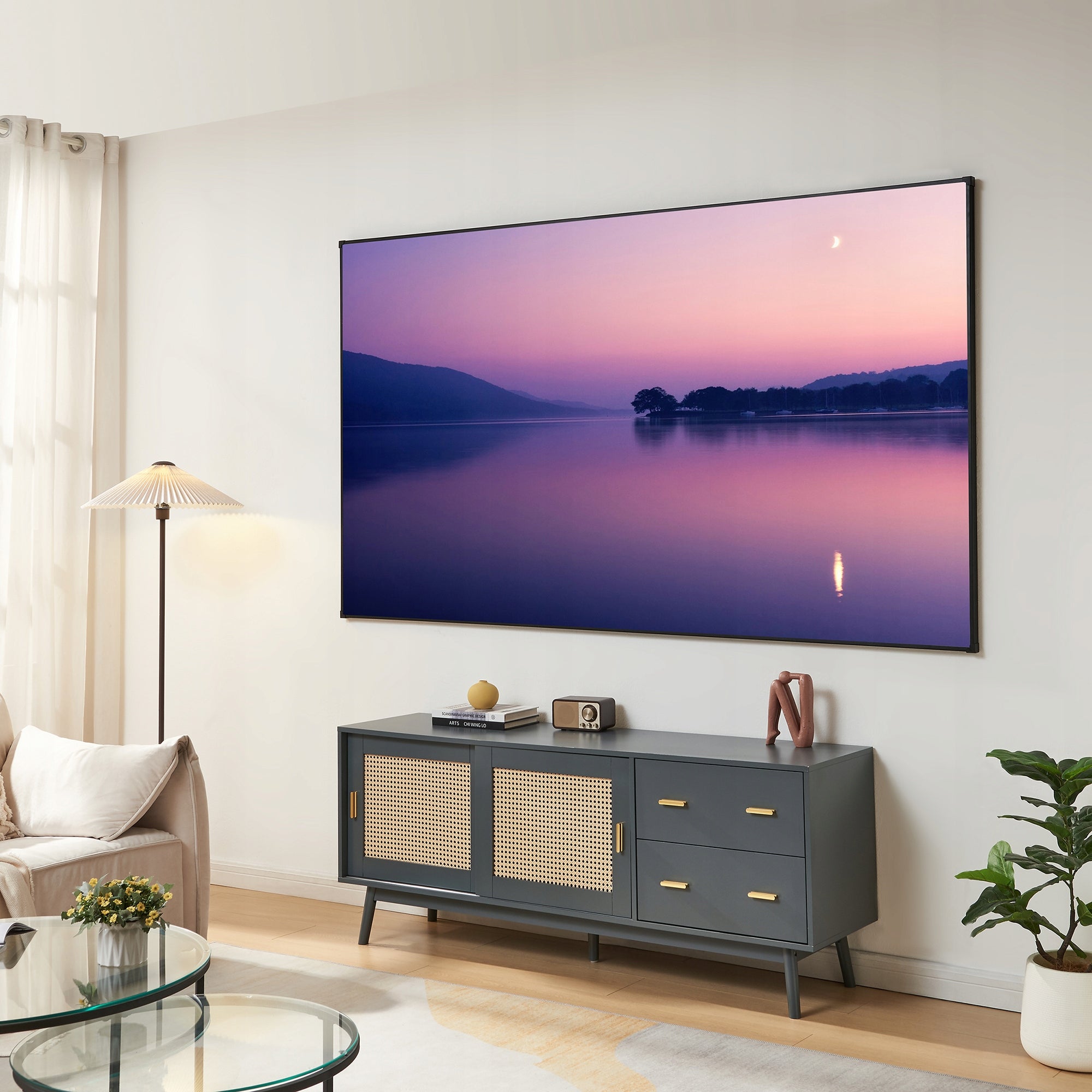 Projection Screen Vakhoga 100 in 16:9 Wall Mounted