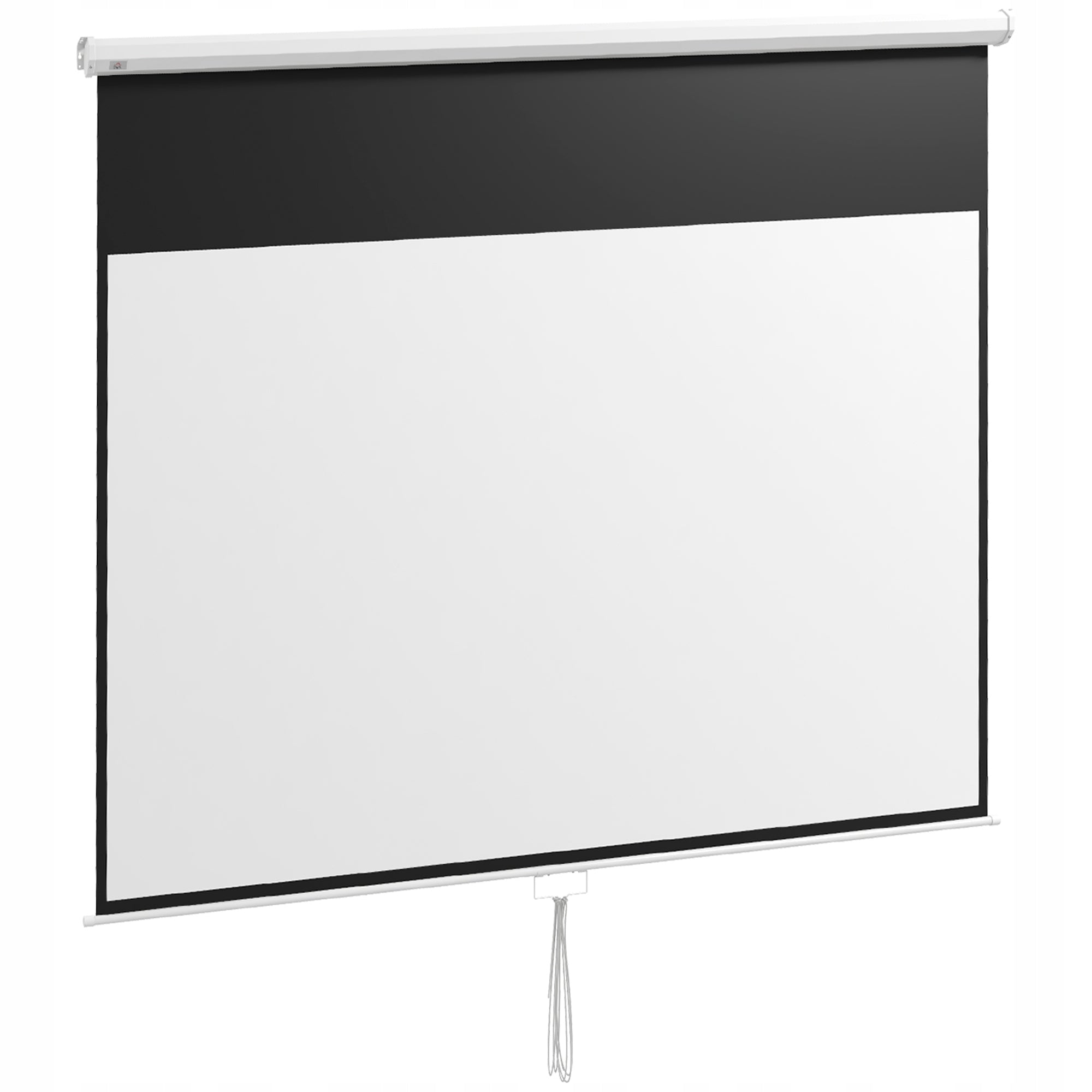 Projection screen 120 inches, 16:9 format, wall or ceiling mount, white Packaging status original