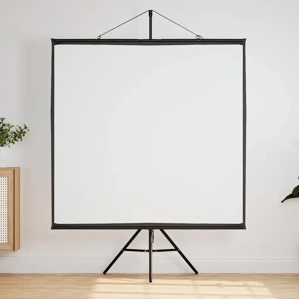 Projection screen 145 x 145 cm matt white with 1:1 tripod Model Model