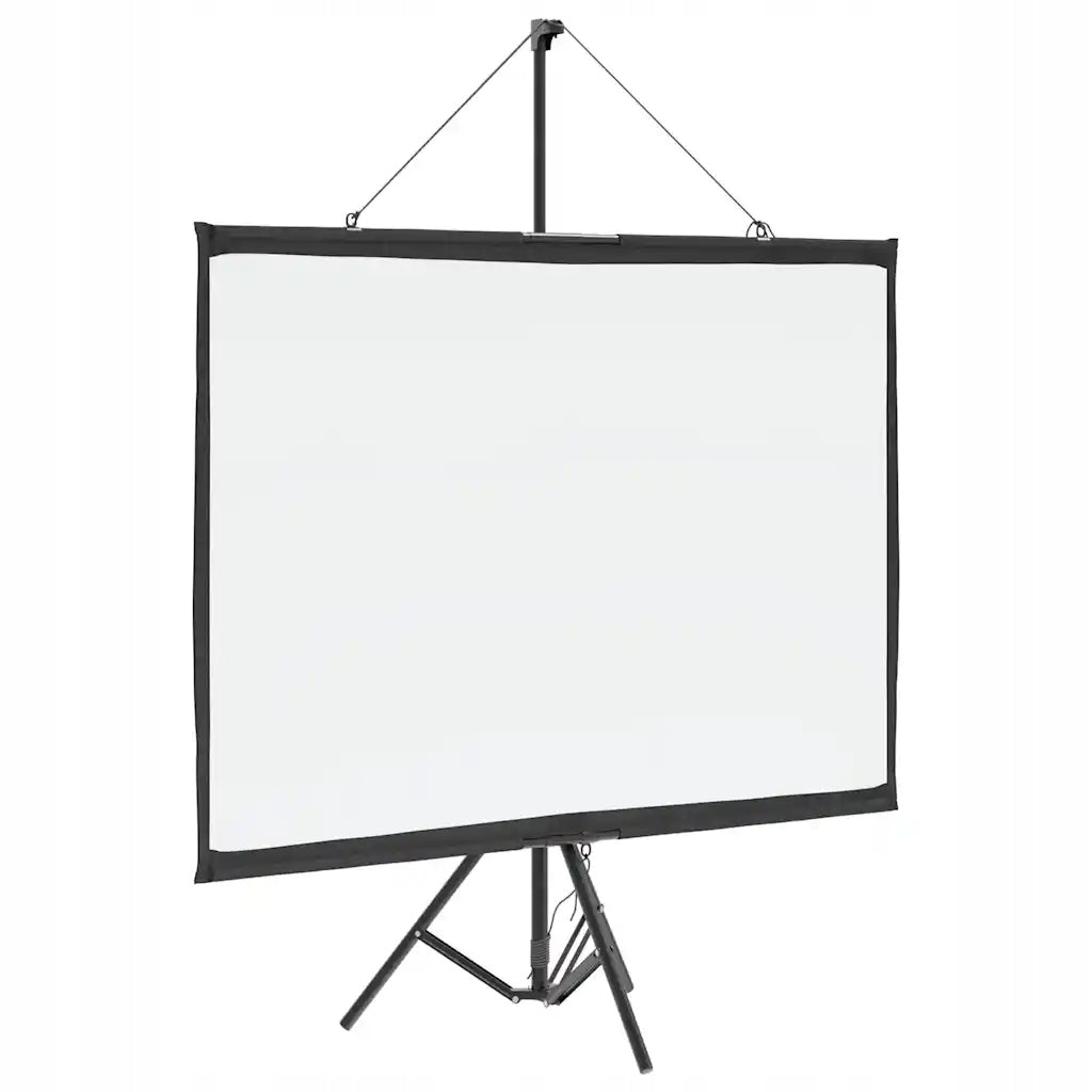 Projection screen 151x119 cm matt white 4:3 with tripod