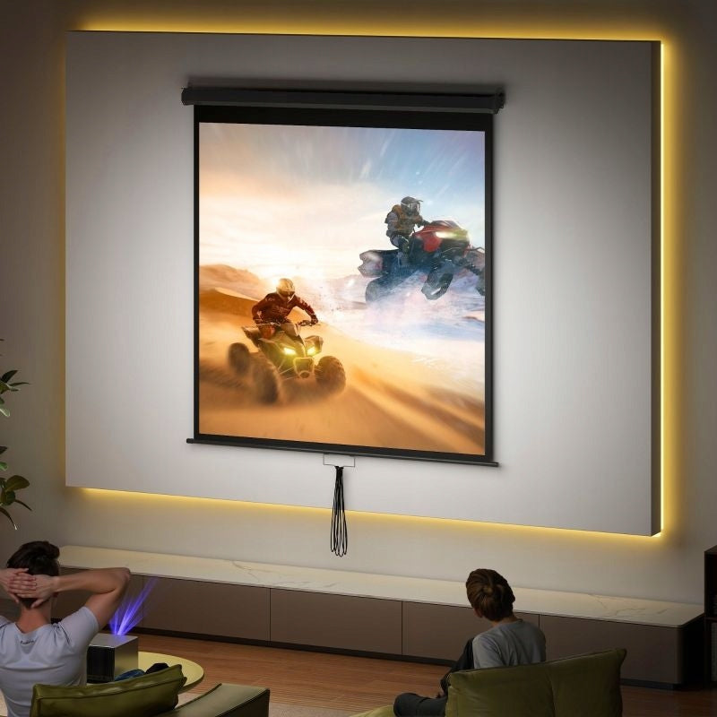 Projection screen 152 x 152 cm 85 inches 11 HD 4K Brand no brand