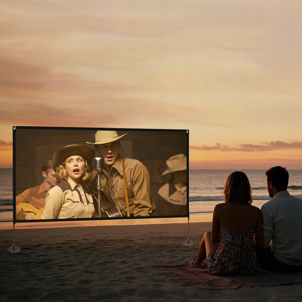 Projection screen 16:9 120inches 4K 1080PFHD 55 cm x 17 cm ETOE Manufacturer code E002003