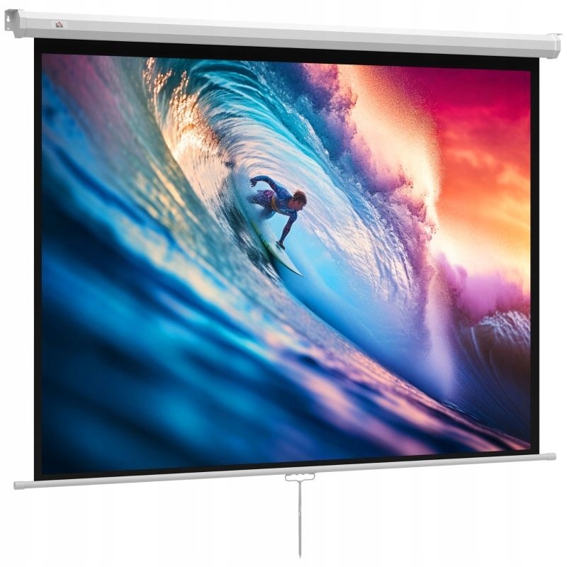 Projection screen 171x128cm 84 inches 43 HD 4K rolled white