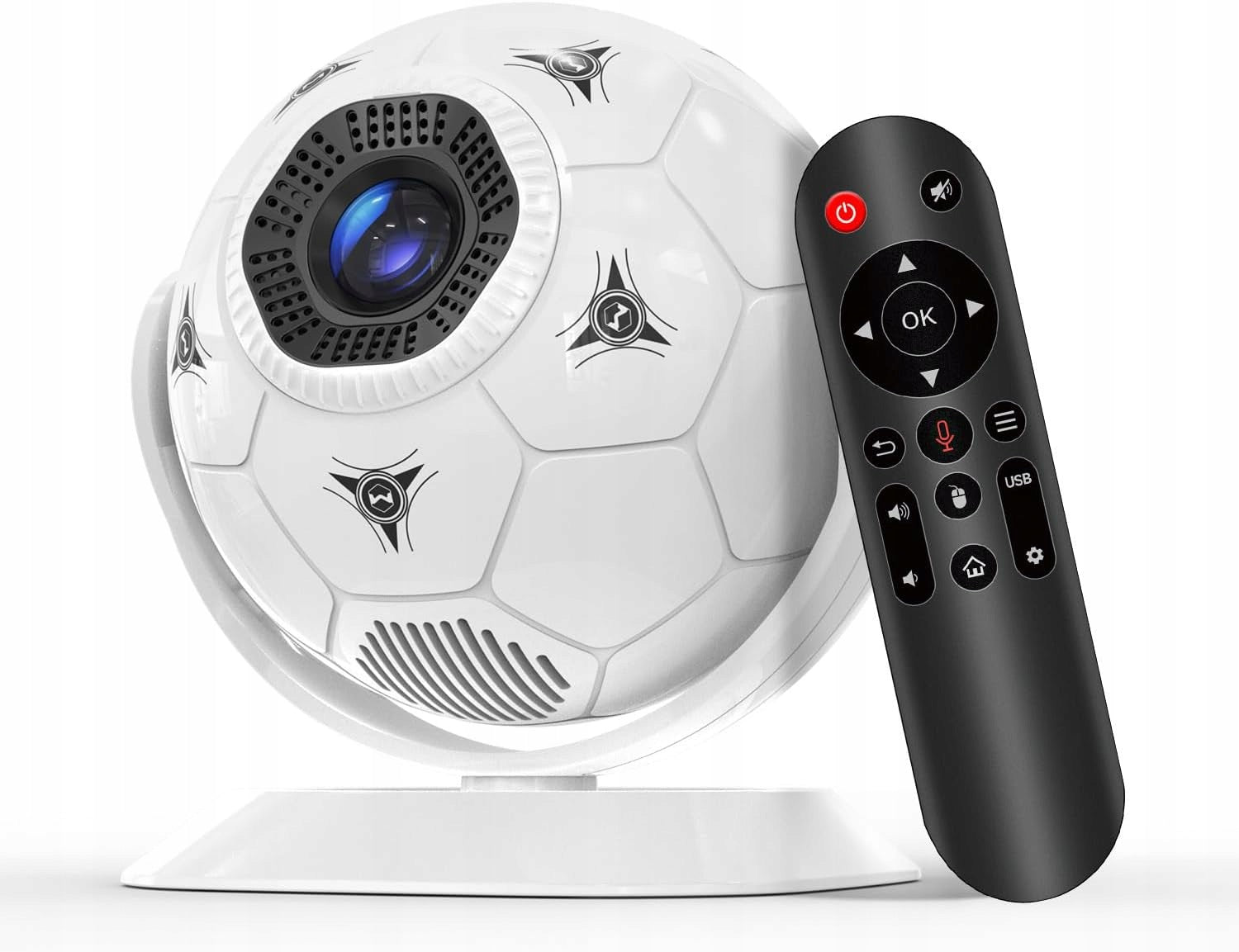 Projector-Ball-Projector 4K Magcubic HY300F,Auto Keystone,Smart TV,Football