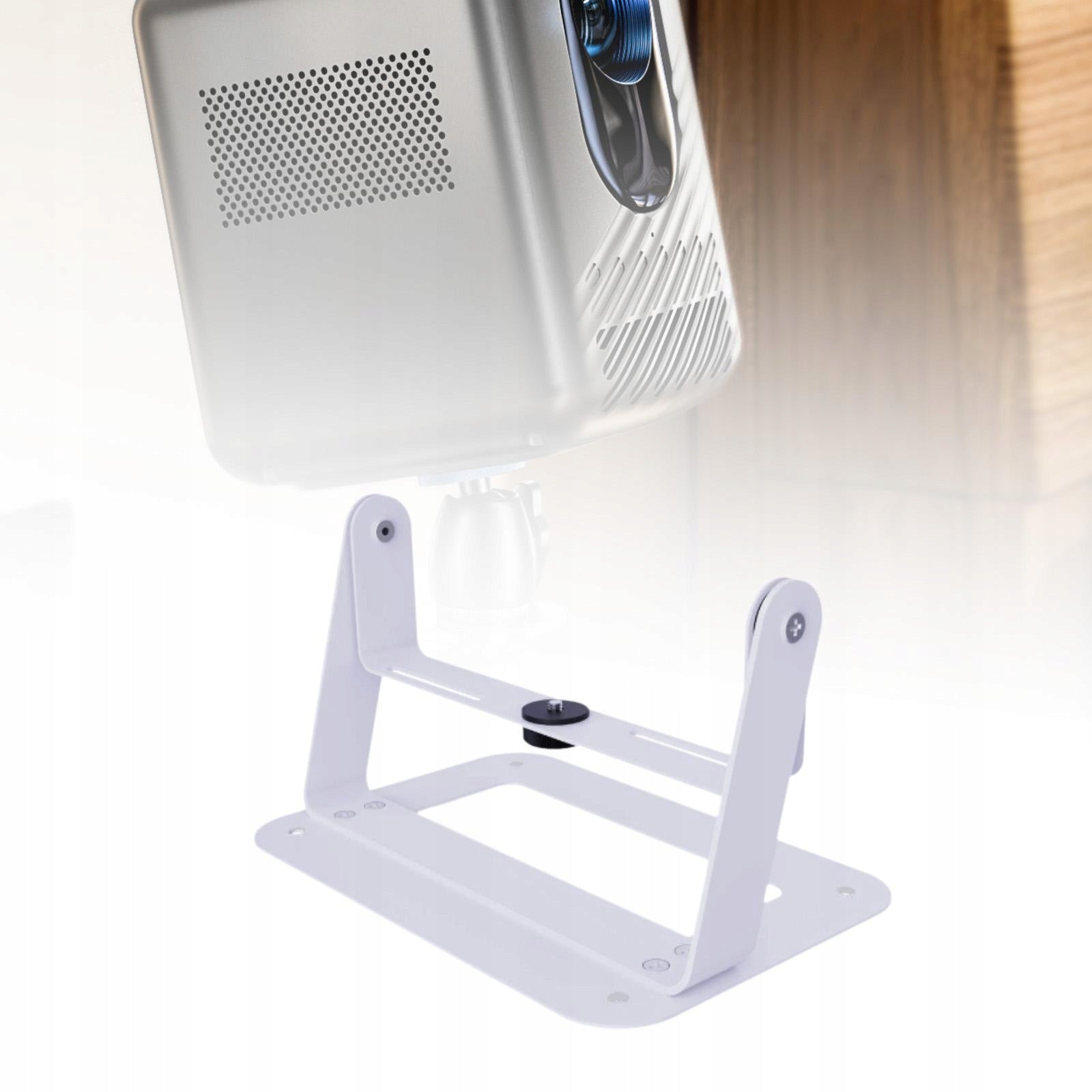 Projector Holder Bedroom 360 Degrees Rotation Bedside Projector Mount white
