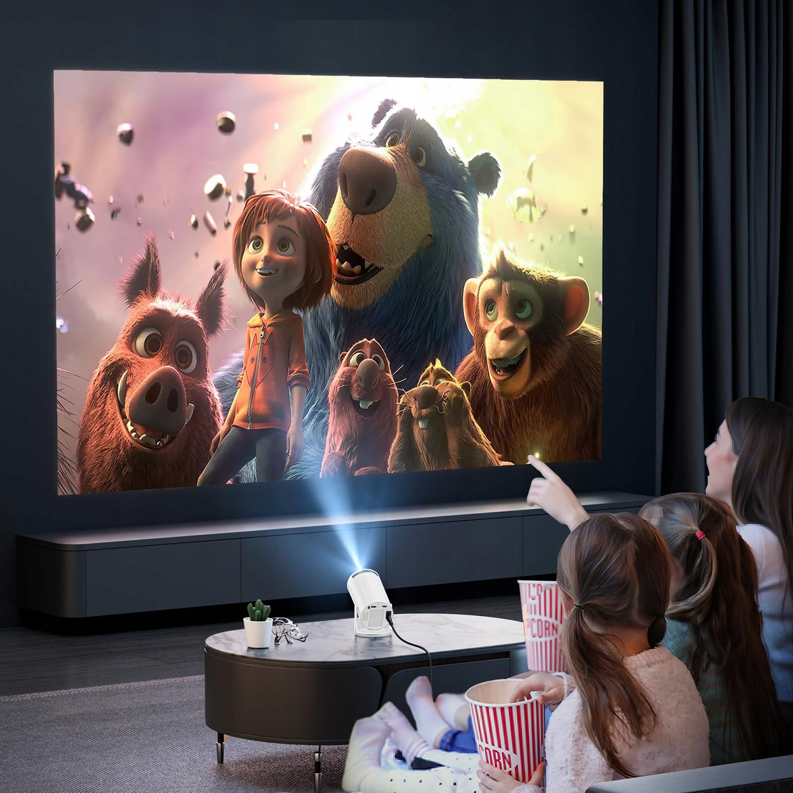 Projector LED 4K WiFi6 Bluetooth Rotary For Home Theater Blossom HY300 Pro Brand no brand