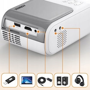 Projector LED Bluetooth Full HD 1080p,180", 5G WiFi, XIWBSY Q2 Brand no brand