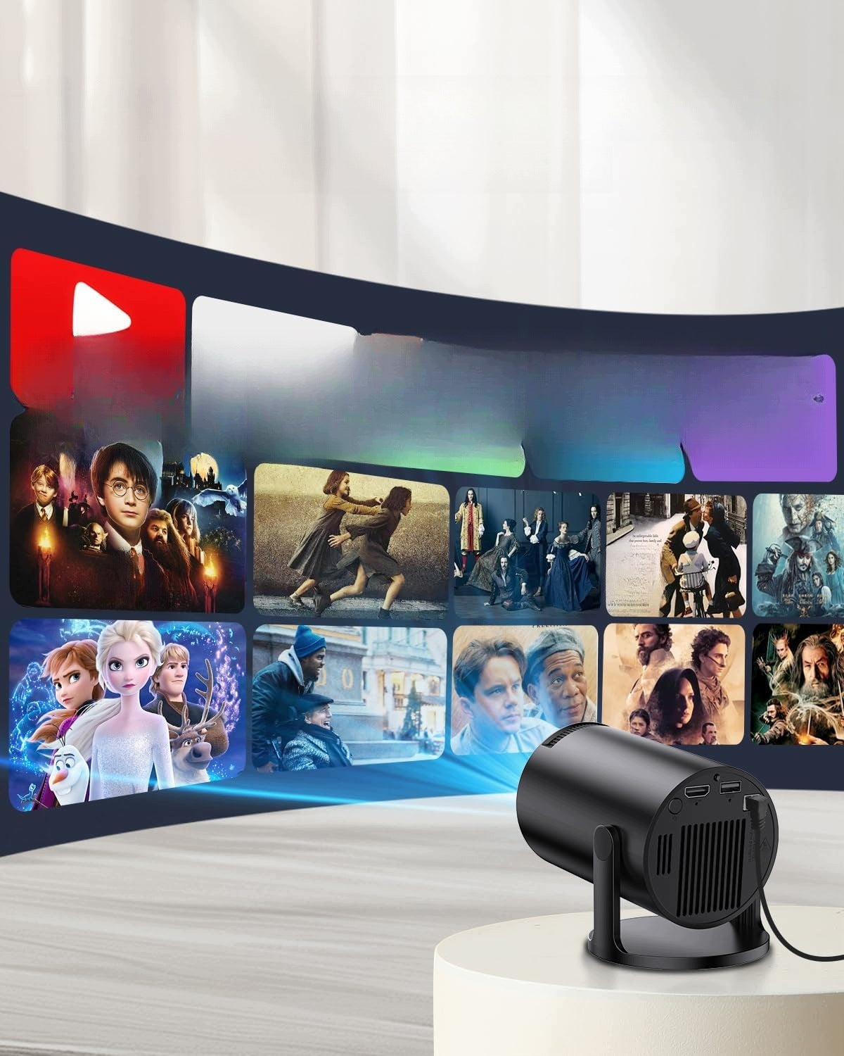 Projector Multimedia Portable Mini WiFi Bluetooth 1080p HDMI Manufacturer code Projektor Rzutnik Multimedialny Przenośny Min