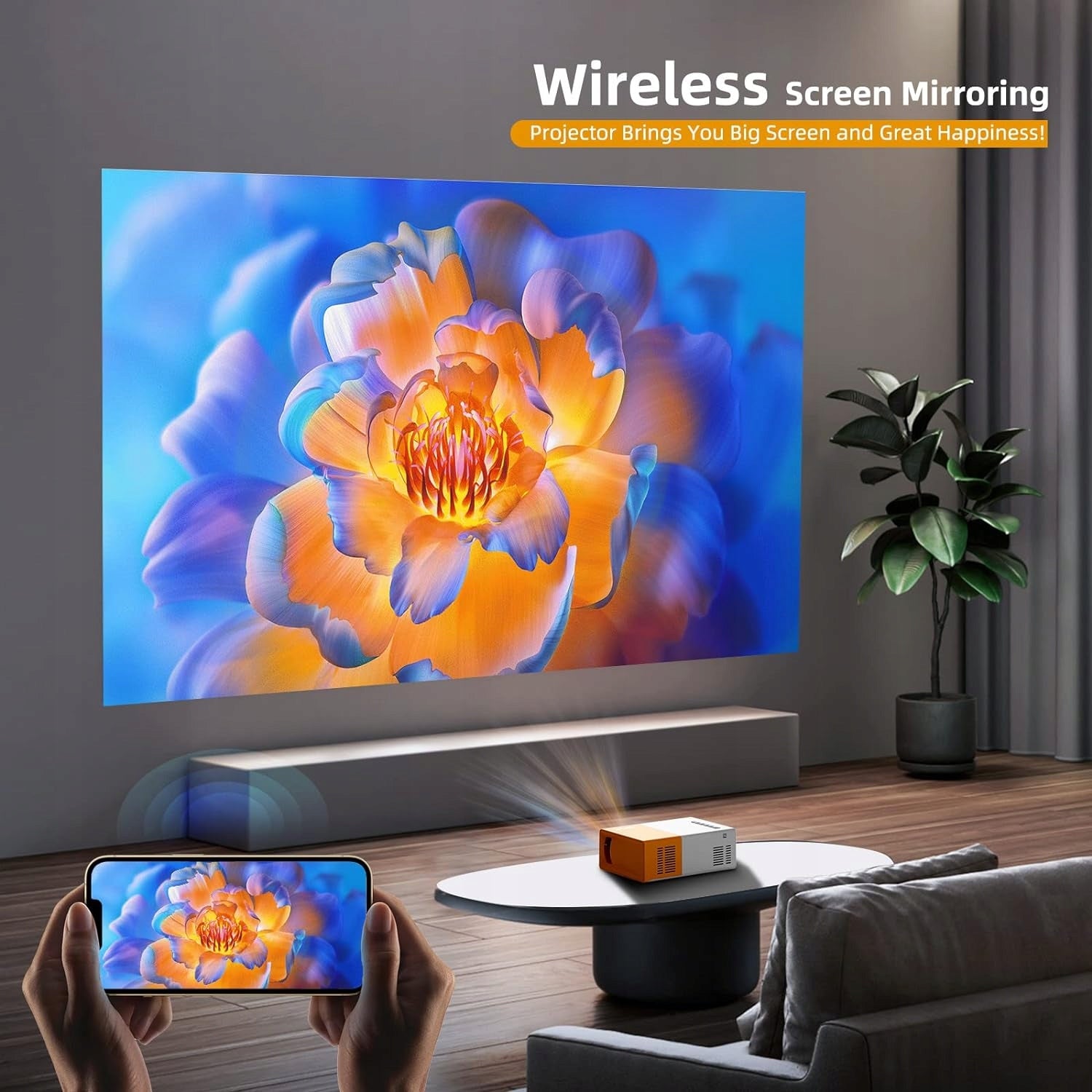 Projector PVO mini WiFi portable home theater smartphone laptop TV Manufacturer code 5906482351447