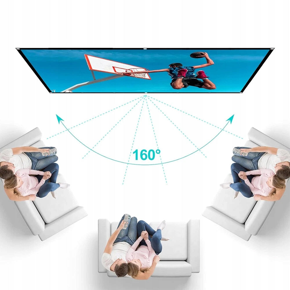 Projector Screen 84 Cali Portable Foldable Full HD 4K Home Cinema Manufacturer code Ekran Projekcyjny