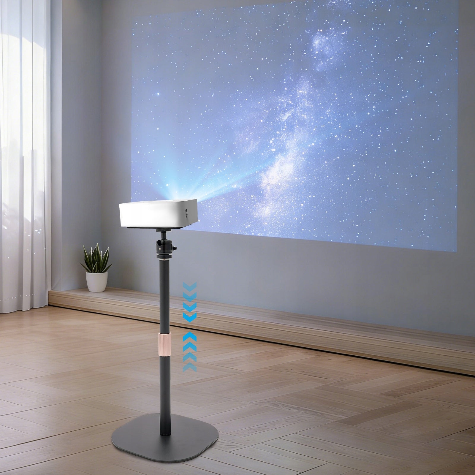 Projector mount, 360° rotation, height adjustable: 65–120 centimeters Packaging status original