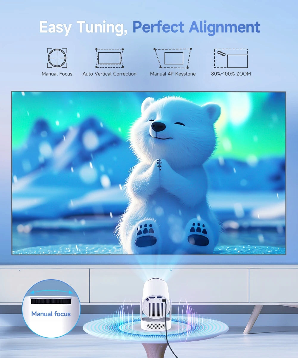 Projektor Magcubic HY300 Pro 8K Android 14 Wi-Fi 6 8000lm Rzutnik Przenośny Manufacturer code Projektor 4K Android 11.0 HDMI USB In_Stock