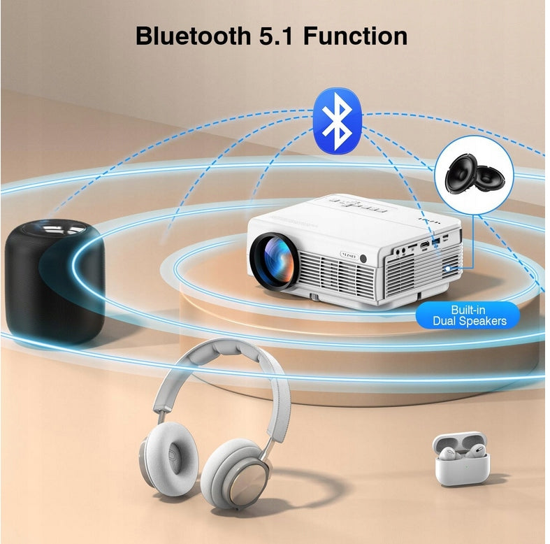 Projektor Yezmek Native 1080P Full Hd 5G WiFi b38 Brand no brand