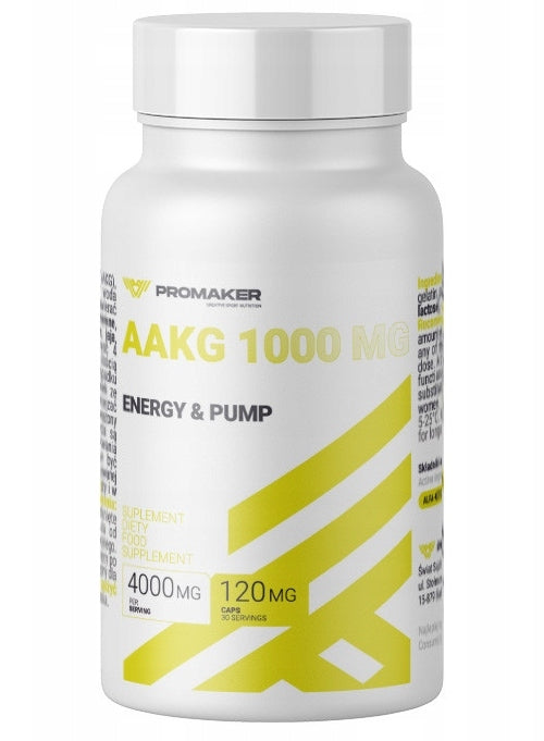 Promaker AAKG 1000mg strength 120 capsules Brand Promaker
