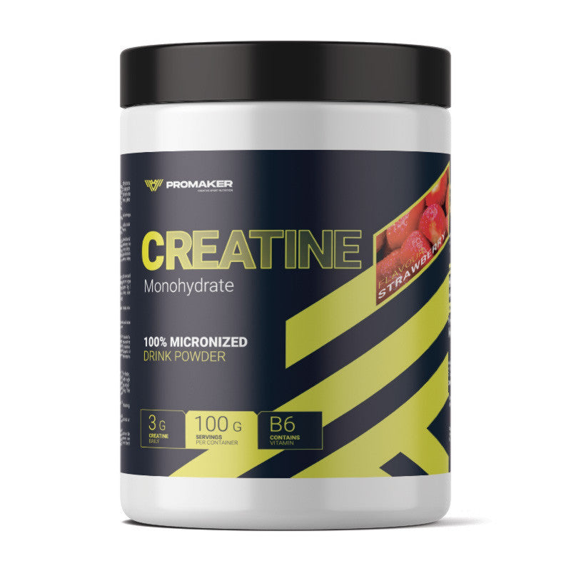 Promaker Creatine Monohydrate 300g STRAWBERRY Powder Monohydrate Creatine