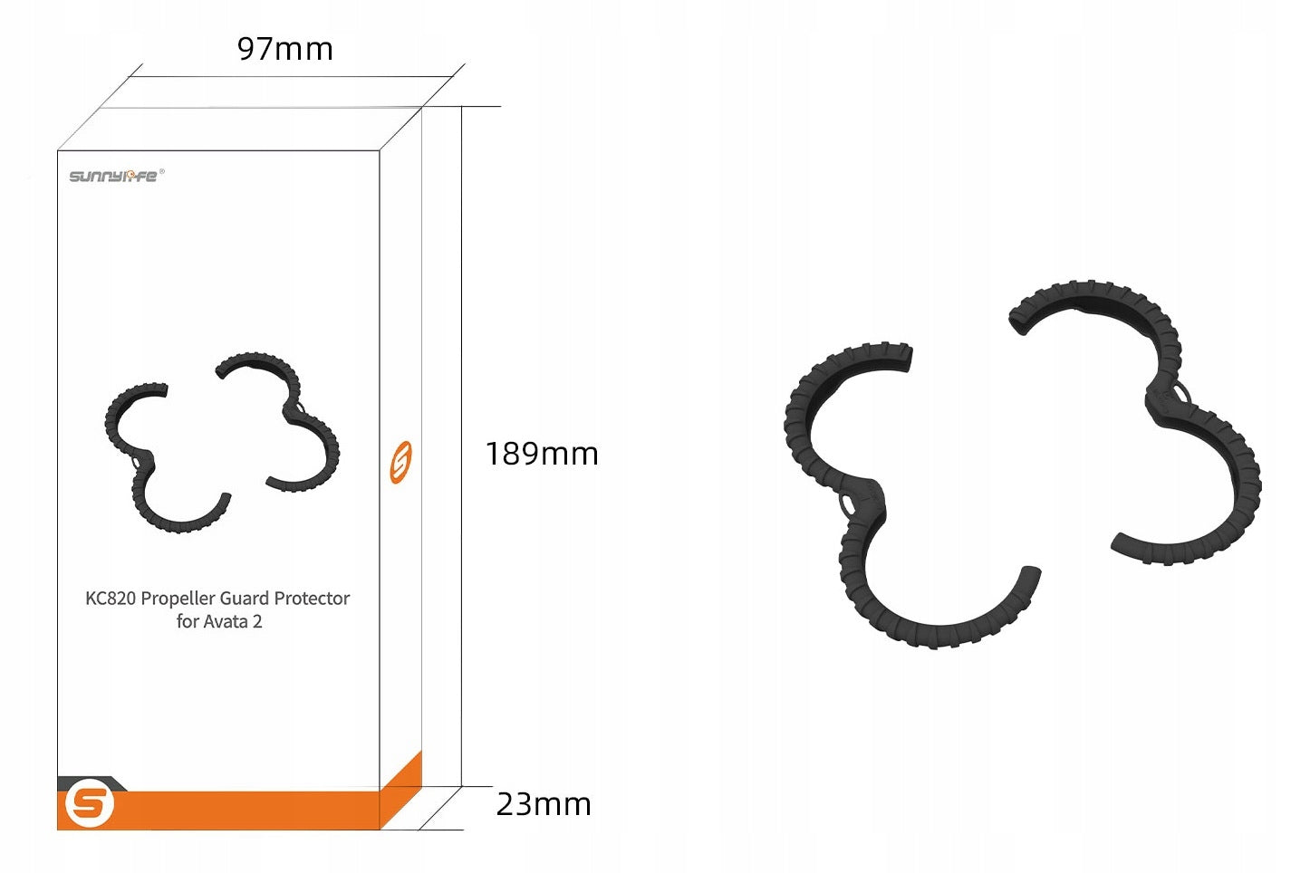 Propeller Protection Cover for DJI AVATA 2 Drone Batteries included no