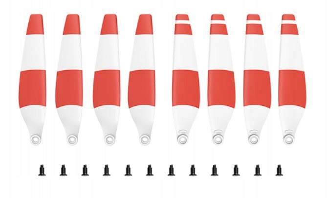 Propellers For DJI MINI 3 6030F WHITE-RED drone 8 PCS.