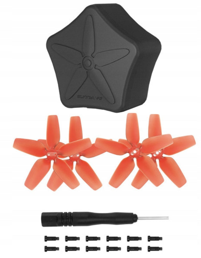 Propellers Red + Case for DJI Avata Drone - 4 Pack Set