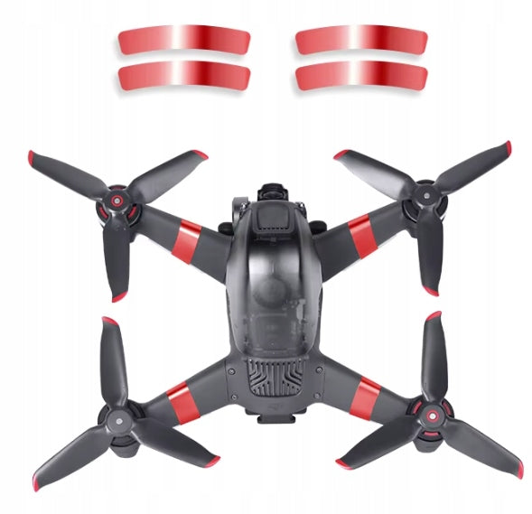 Propellers for DJI FPV COMBO DRONE CODE 5328S RED Red Accessories 2 Pieces Brand Sunnylife