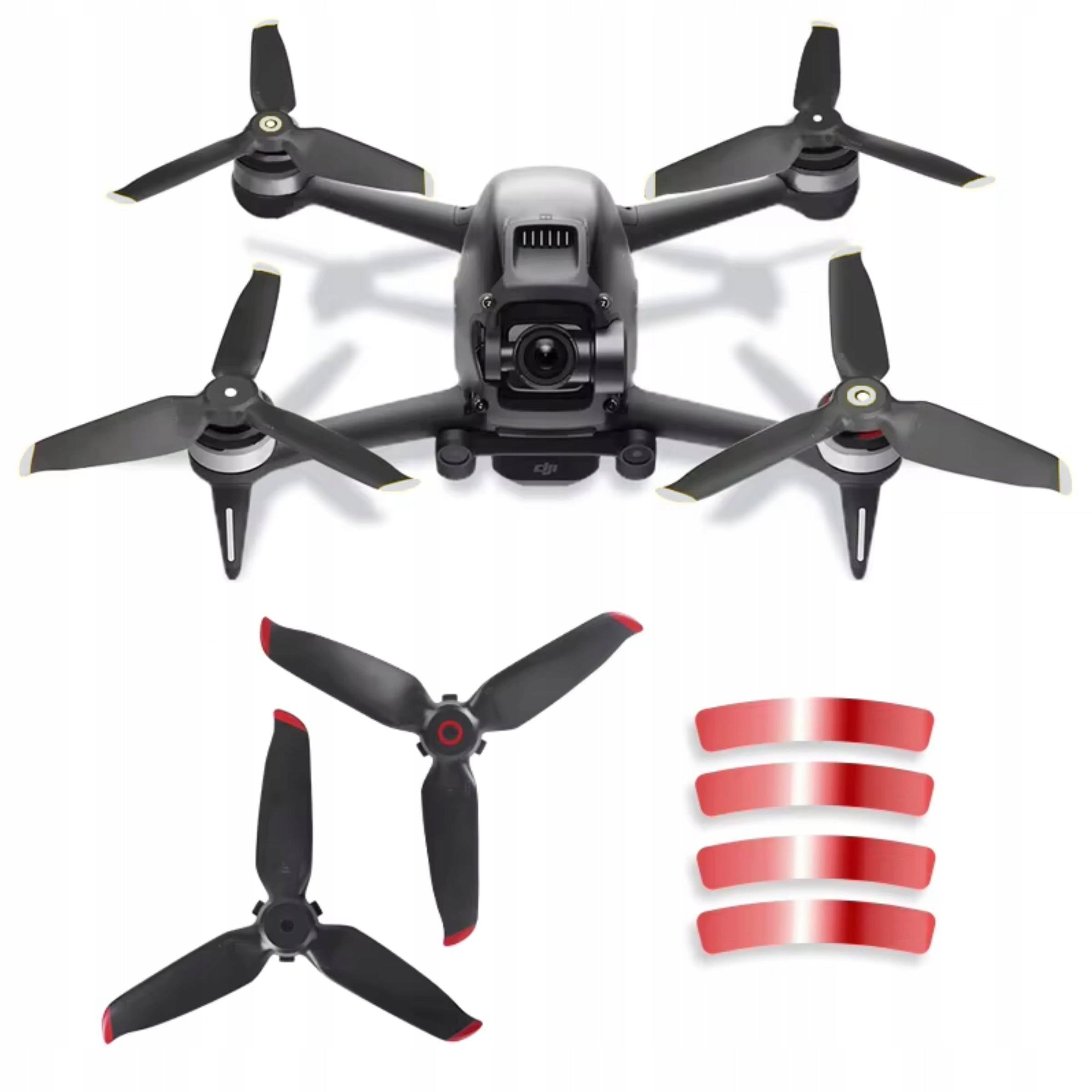 Propellers for DJI FPV COMBO DRONE CODE 5328S RED Red Accessories 2 Pieces Packaging status original