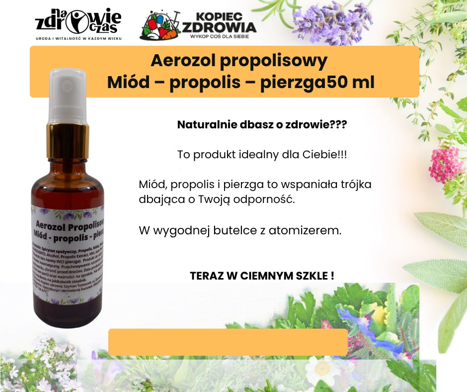 Propolis spray honey-propolis-pierzga Mound Health 50 ml Brand no brand