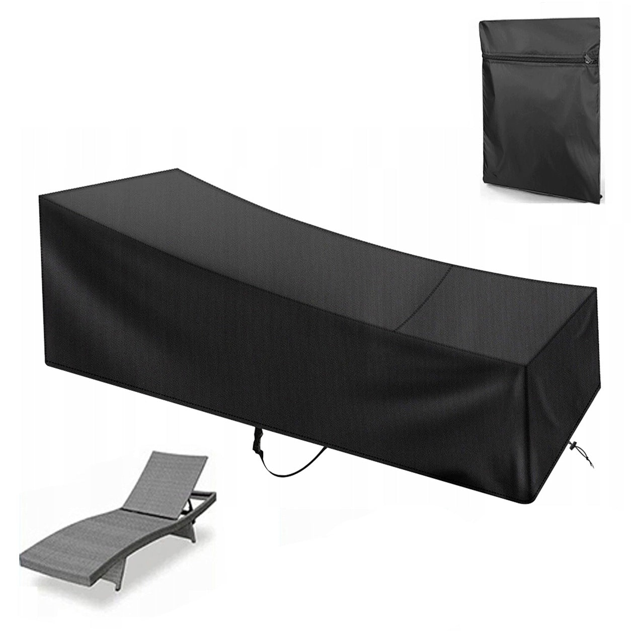 Protective Cover for Beach Garden Sun Lounger