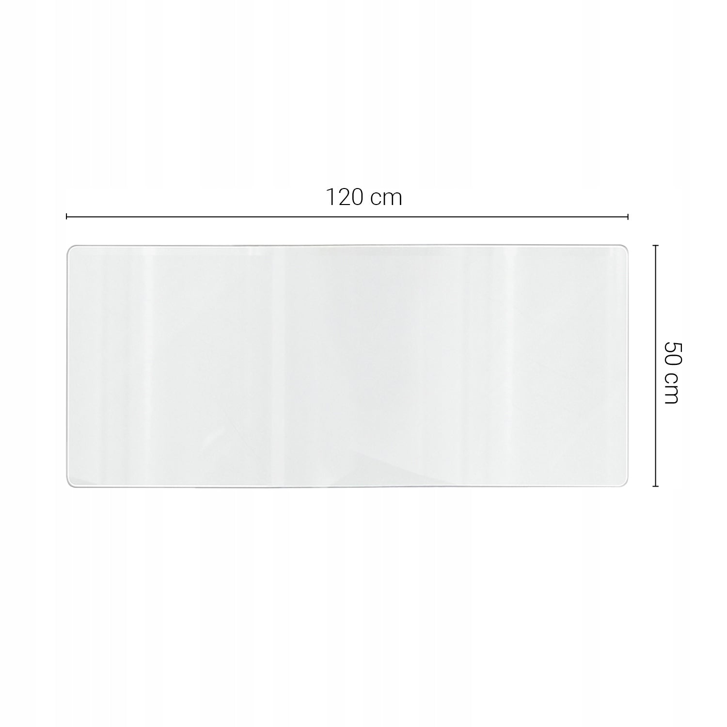 Protective Mat Easy To Clean For Floor Under Pet Bowl 120x50 Color transparent