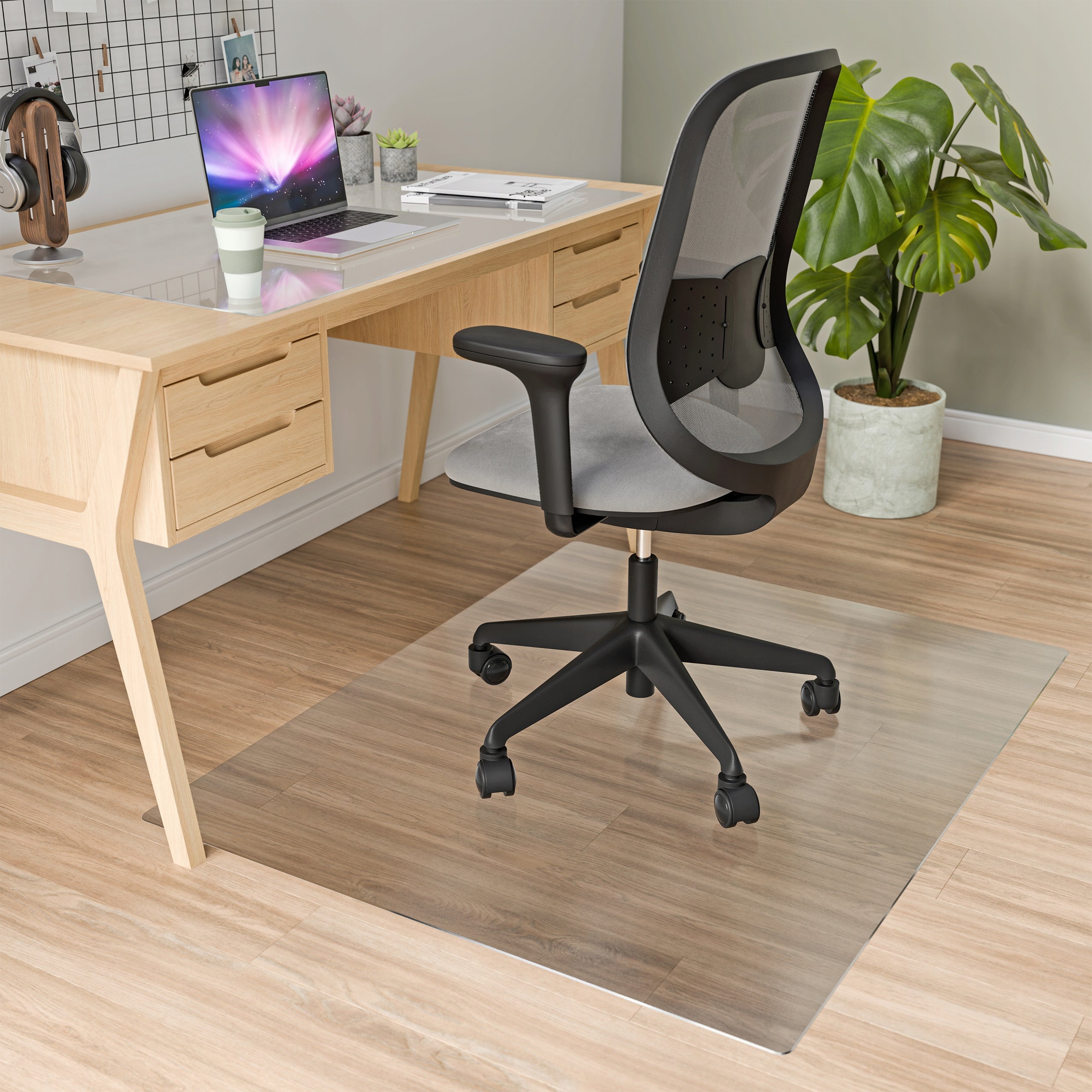 Protective Mat Table Desk Pad 1mm 90x180 Transparent Soft Glass Thickness 1 mm