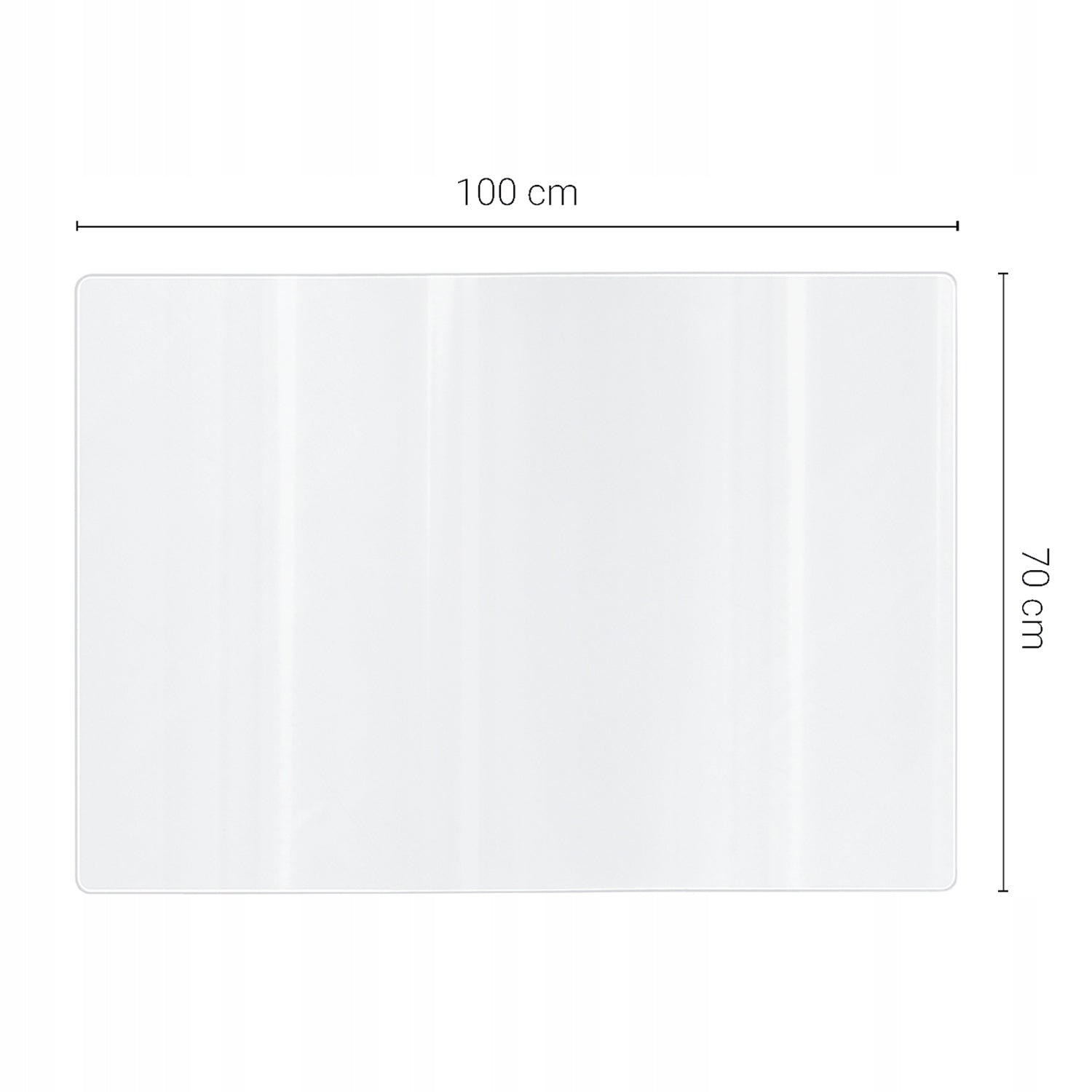 Protective Mat Transparent for Kitchen Countertop Moisture Resistant Scratch Resistant Color transparent
