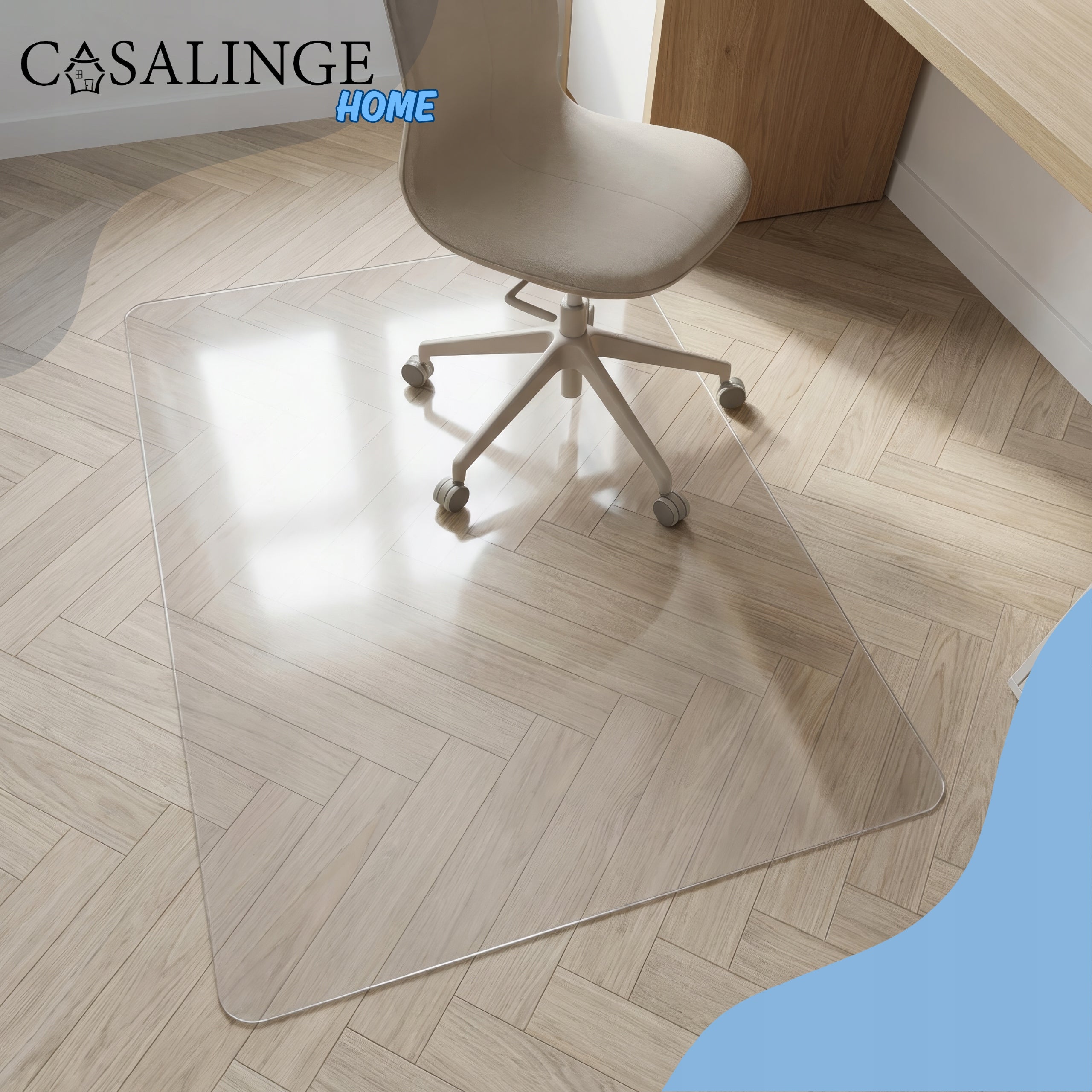 Protective Mat Under Chair Furniture Floor Pad 140x100cm Thick Manufacturer code pod fotel biurowy gamingowy przezroczysta 1,5