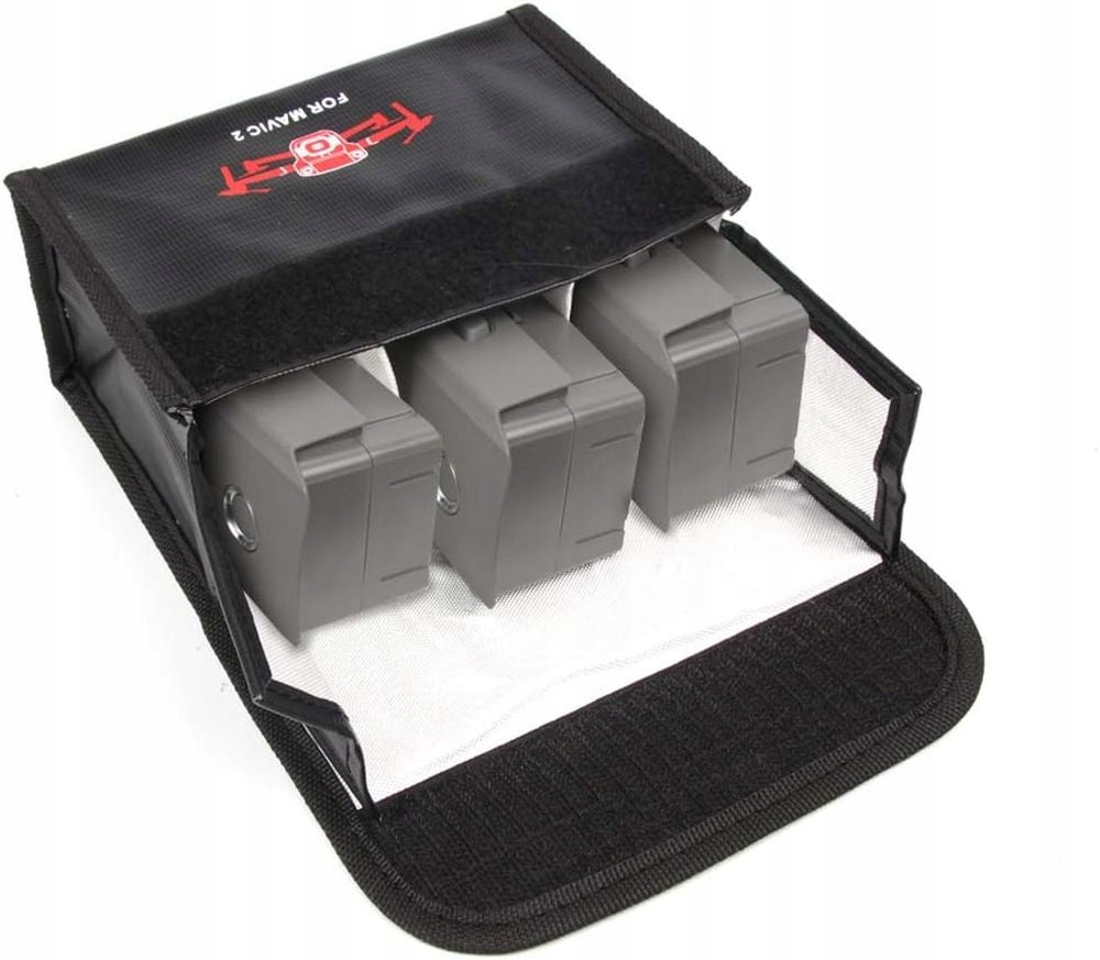 Protective bag for 3 DJI Mavic 2 LiPo batteries Batteries included no
