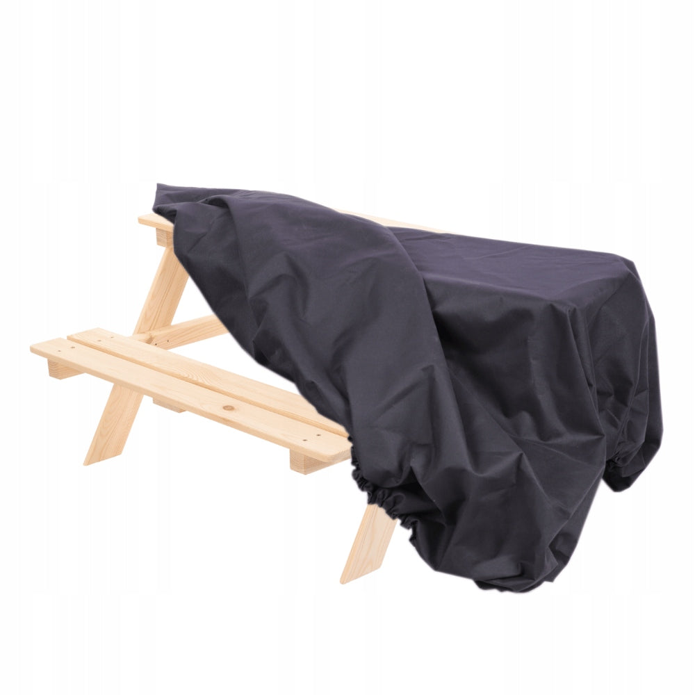 Protective cover for bench BLACK WATERPROOF with elastic band 50x91x90 Color black