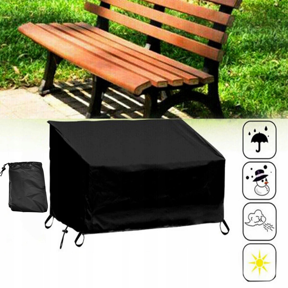 Protective cover for garden sofa Length 134 cm