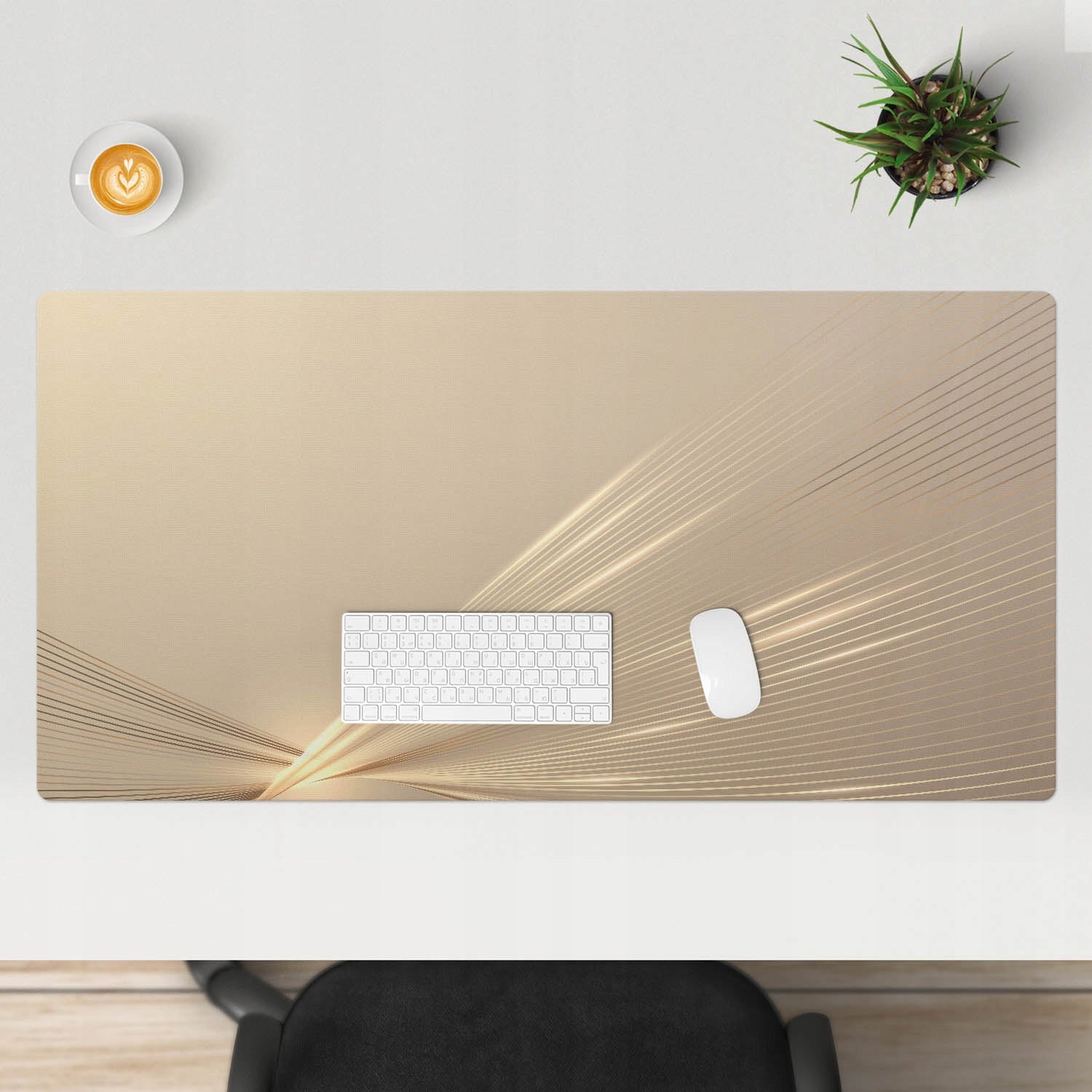 Protective desk mat with print Stylish abstract patterns 120x60 cm Brand no brand