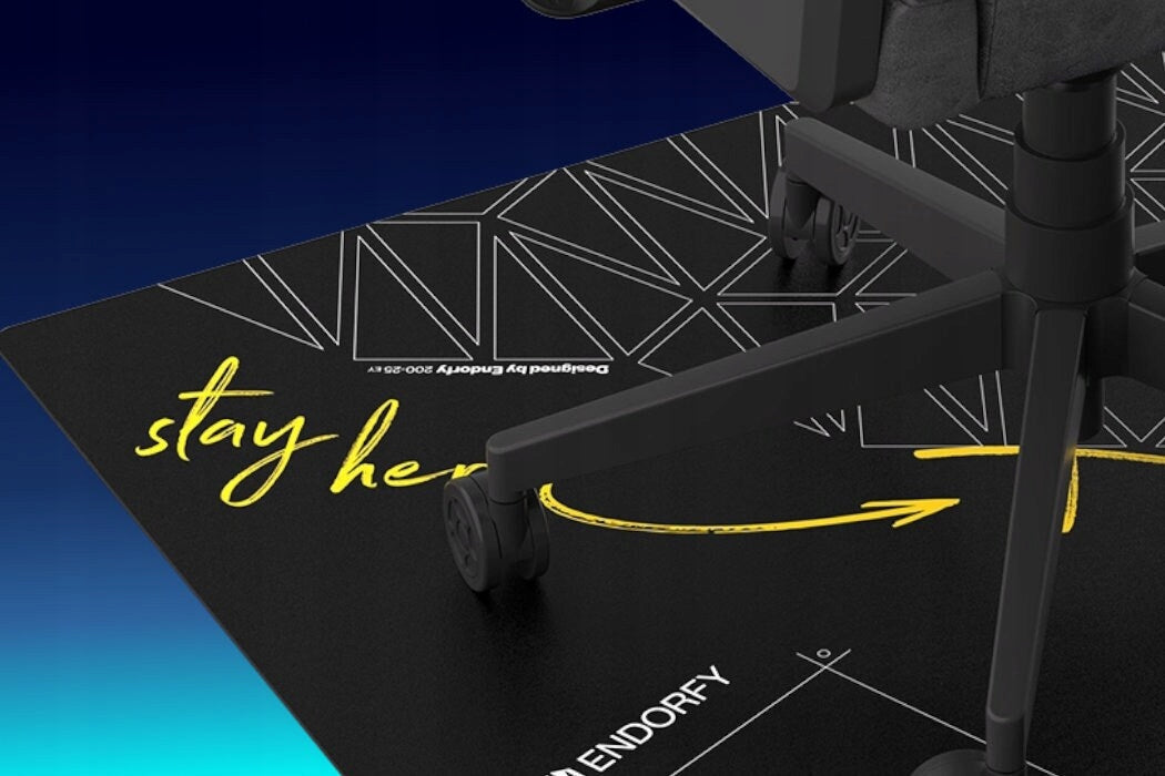 Protective mat Endorfy under armchair Floor Pad FP90S 90 x 90 cm black Color black