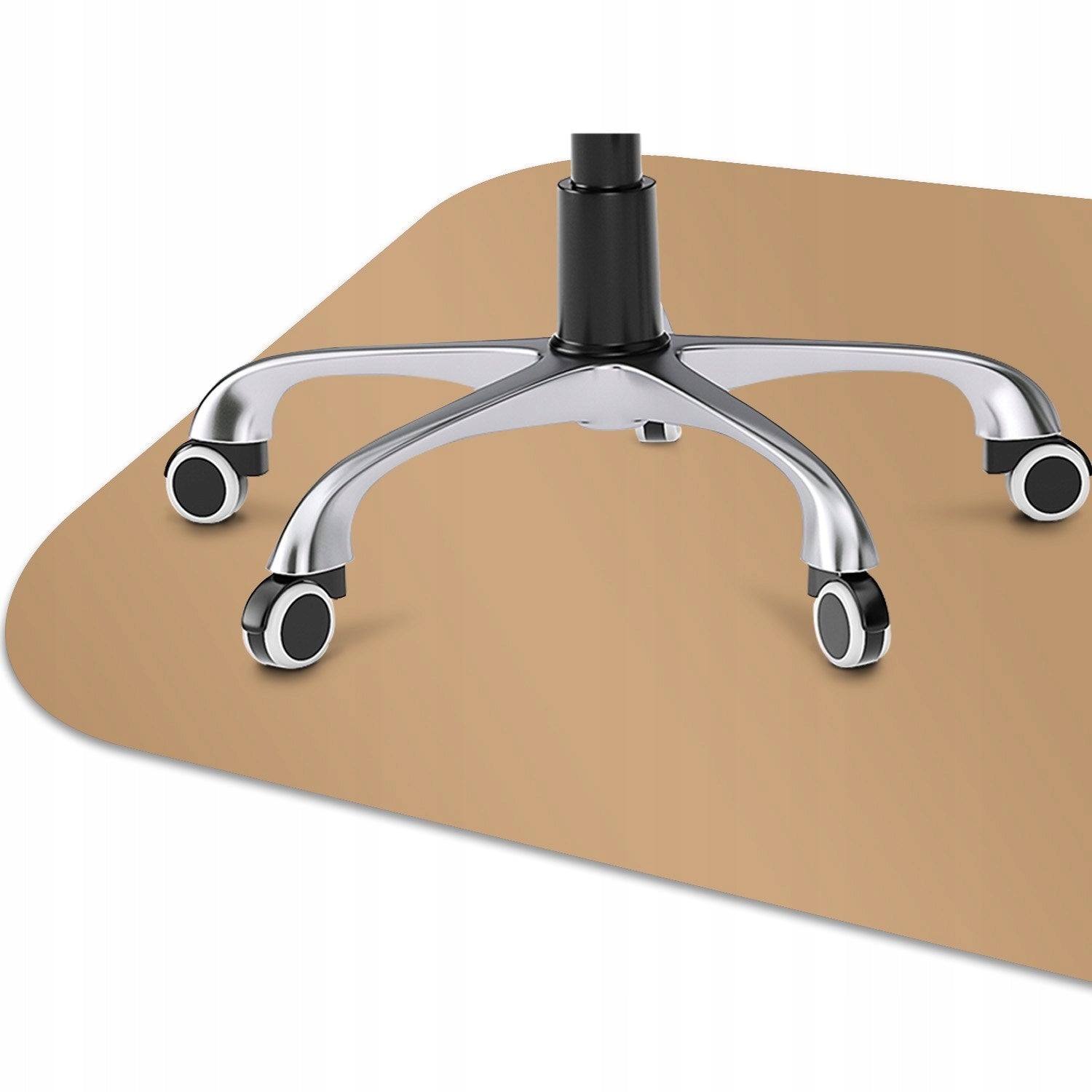 Protective mat, chair pad, brown armchair