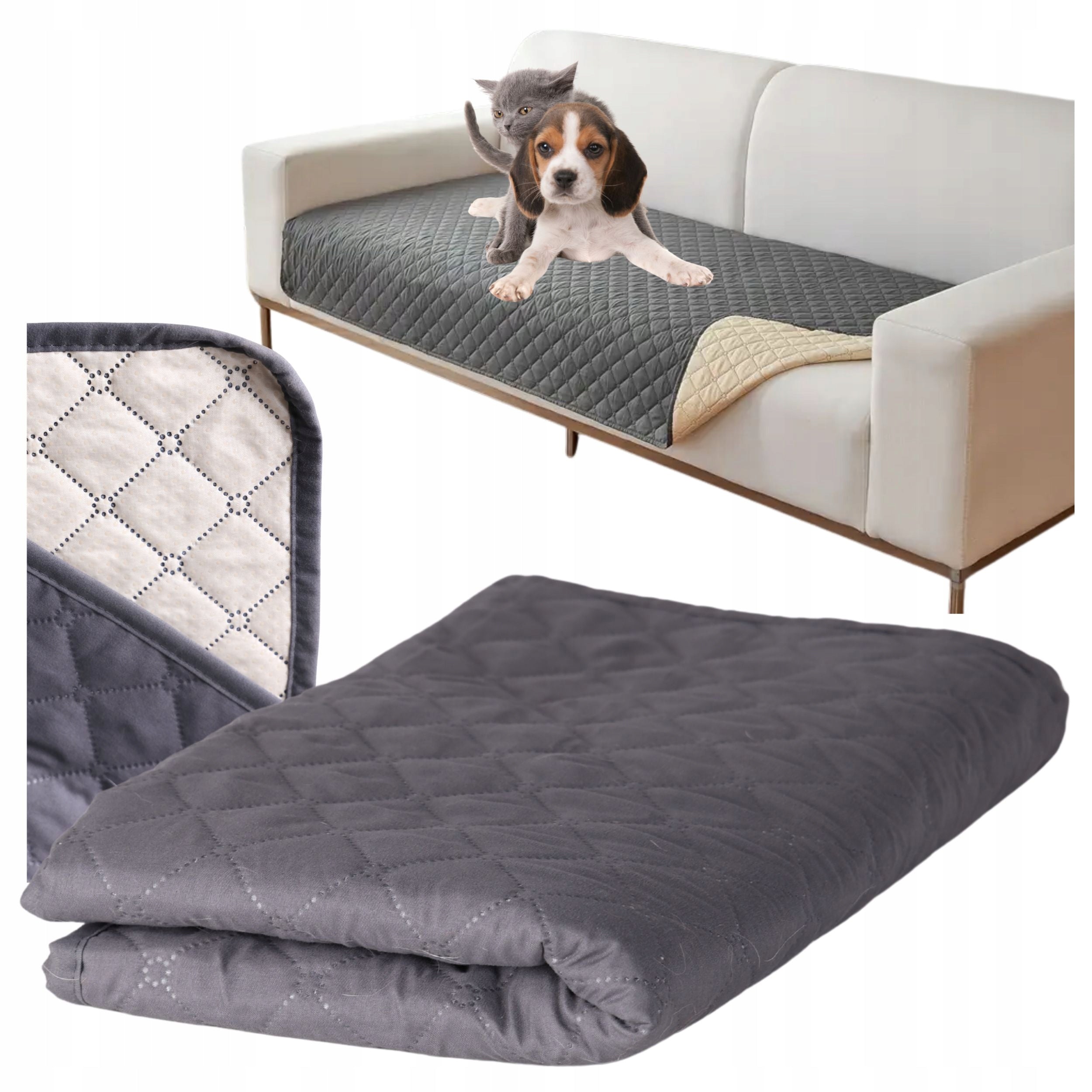 Protective mat for dog bedspread anti-slip waterproof 170x210cm