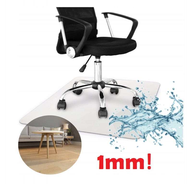 Protective polycarbonate pad for chair 140x125cm 1mm